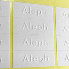 모조지 형압 스티커